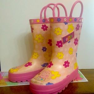 PEPPA PIG Rain Boots Size 7/8